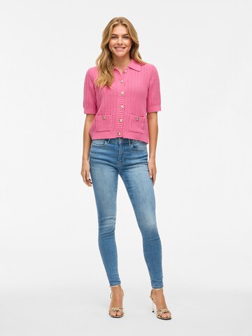 VILA Knit cardigan 'VIGEORGIE' in Pink