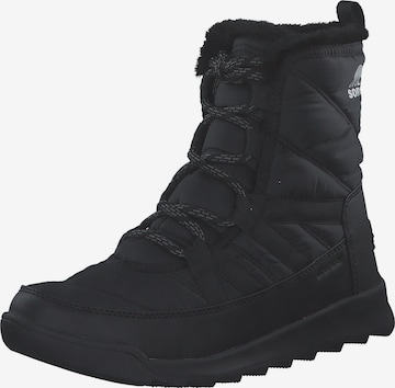SOREL Schnürstiefelette 'Whitney II Plus' in Schwarz: Vorderseite