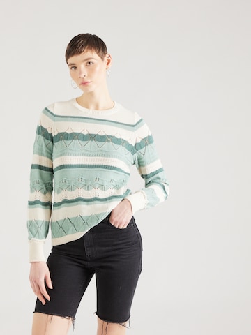 Pull-over 'VANESSA' ONLY en vert : devant