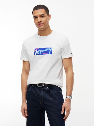 Tommy Jeans Μπλουζάκι σε λευκό: μπροστά