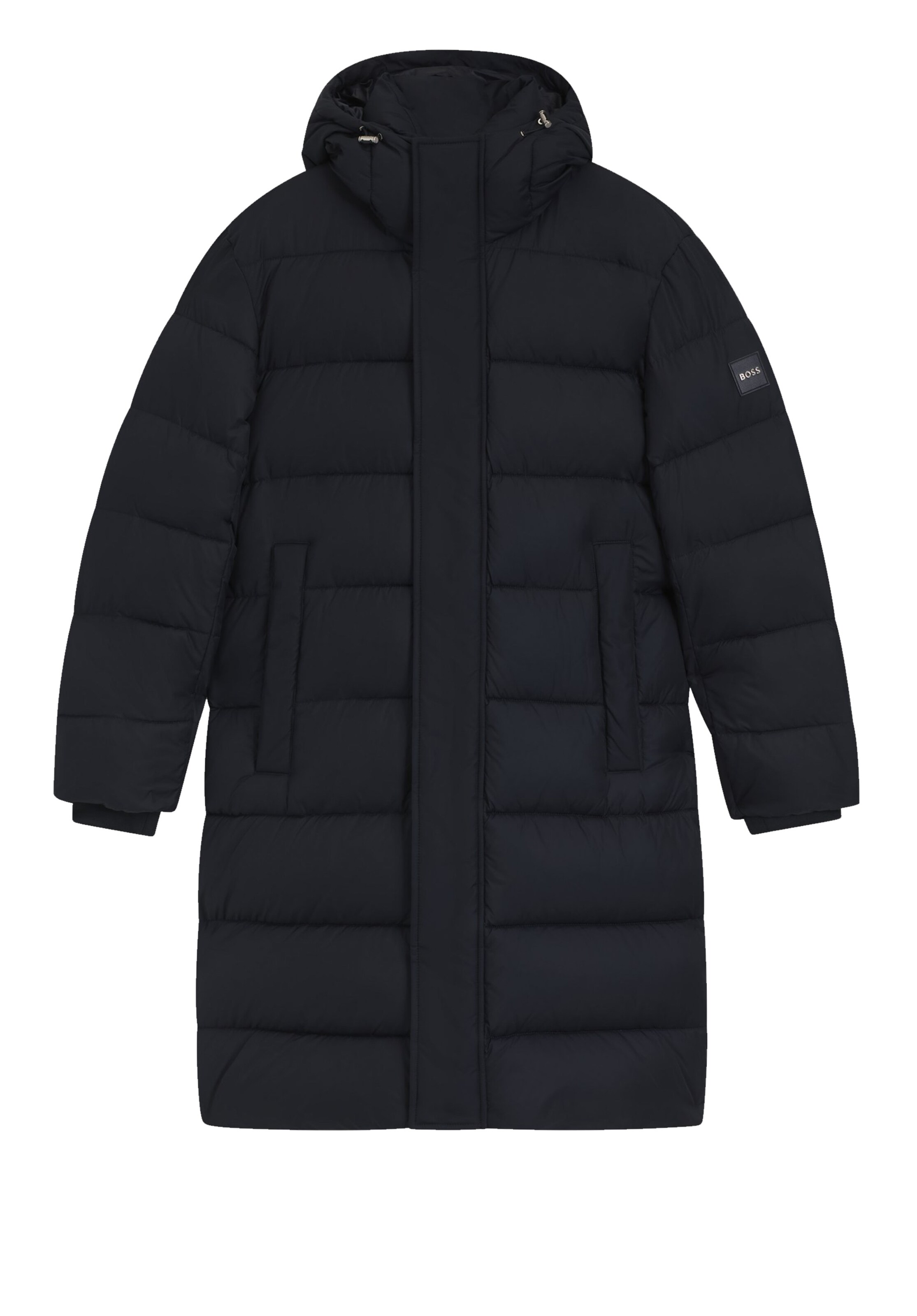 BOSS Winter Coat in Blue: front
