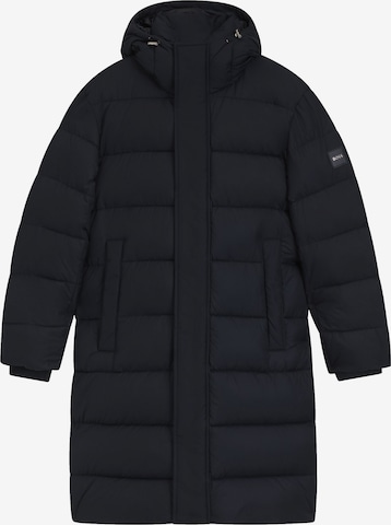 BOSS Winter Coat in Blue: front