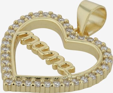 Akzent Pendant '"Nolan" aus 925 Sterlingsilber, rhodiniert, langlebig' in Gold: front