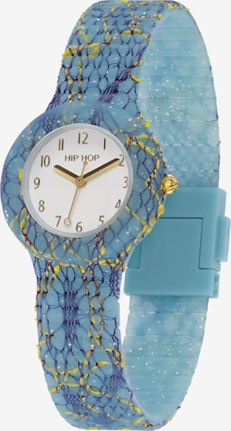 Hip Hop Analoog horloge 'Lace' in Blauw: voorkant