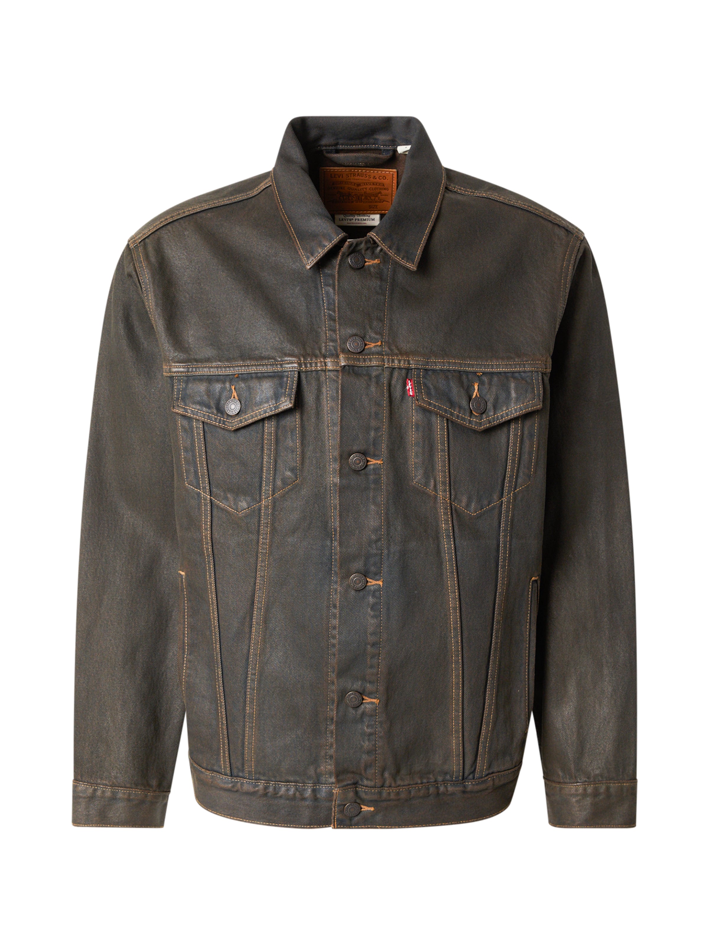 LEVI'S ® Átmeneti dzseki 'Relaxed Trucker Jacket' - fekete: elől