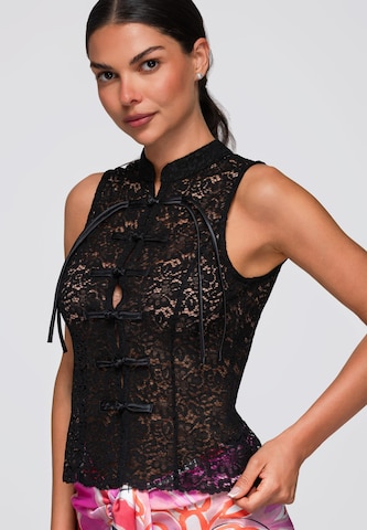 Ombre Top in Zwart