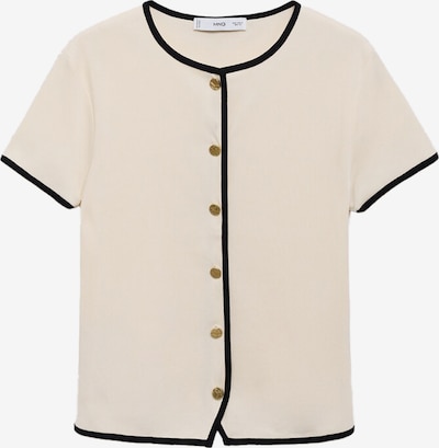 MANGO Cardigan 'PORTBI' i creme / sort, Produktvisning