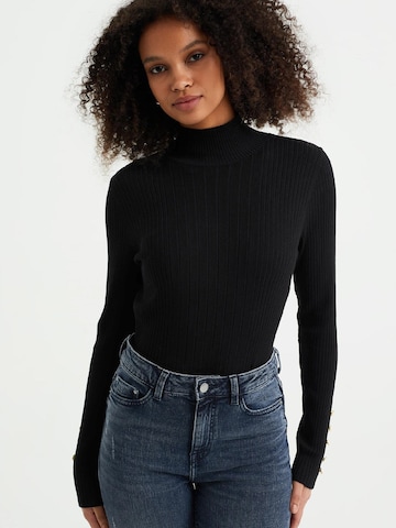 Pull-over WE Fashion en noir : devant