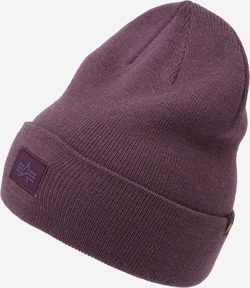 Căciulă 'Essential' de la ALPHA INDUSTRIES pe mov: față