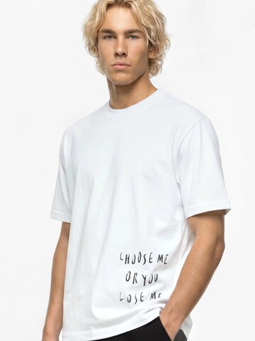 Tricou 'KLJ x Pietro Terzini' de la KARL LAGERFELD JEANS pe alb