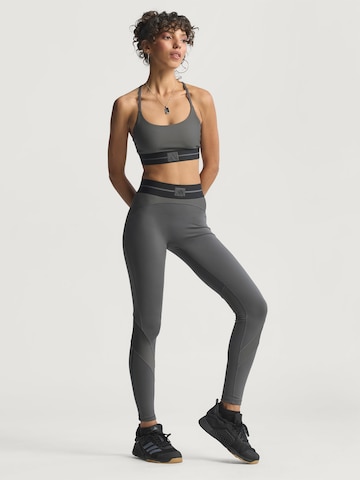 ADIDAS PERFORMANCE - Skinny Pantalón deportivo 'Hyperglam' en gris