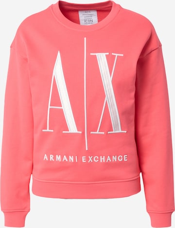 ARMANI EXCHANGE Sweatshirt '8NYM02' in Roze: voorkant