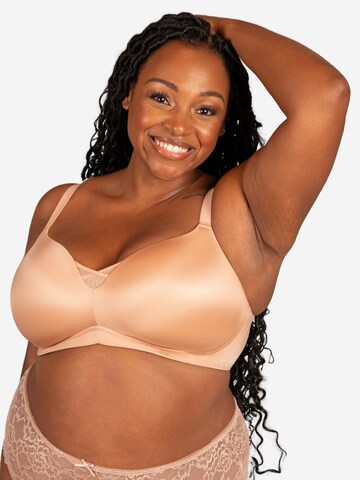 SugarShape T-shirt Bra 'Sensation ' in Brown: front