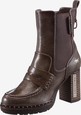 MUSTANG Ankle Boots in Brown: front