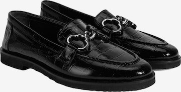 Desa Mocassins 'Beleg' in Zwart: voorkant