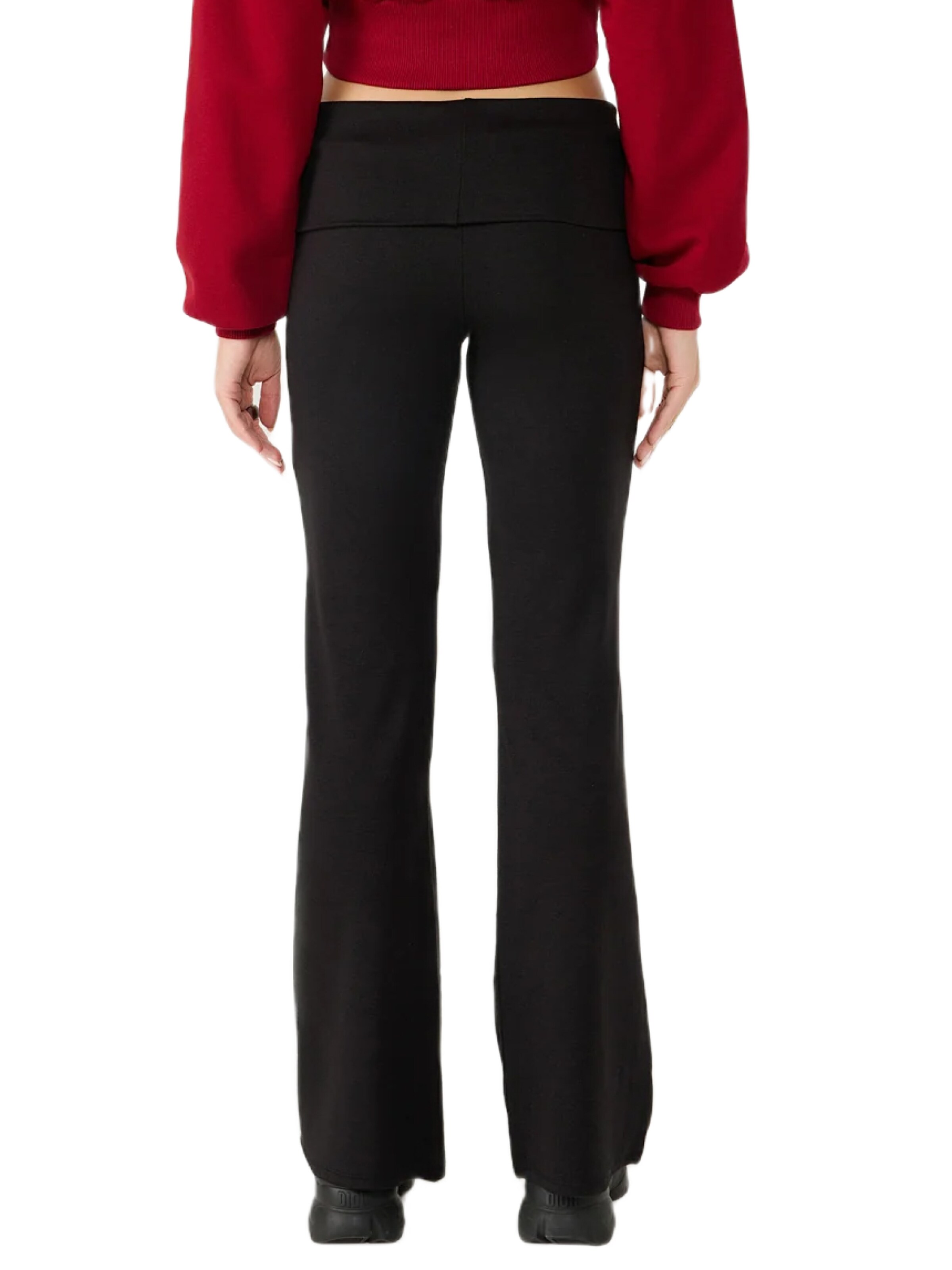 No Matter What Flared Broek in Zwart