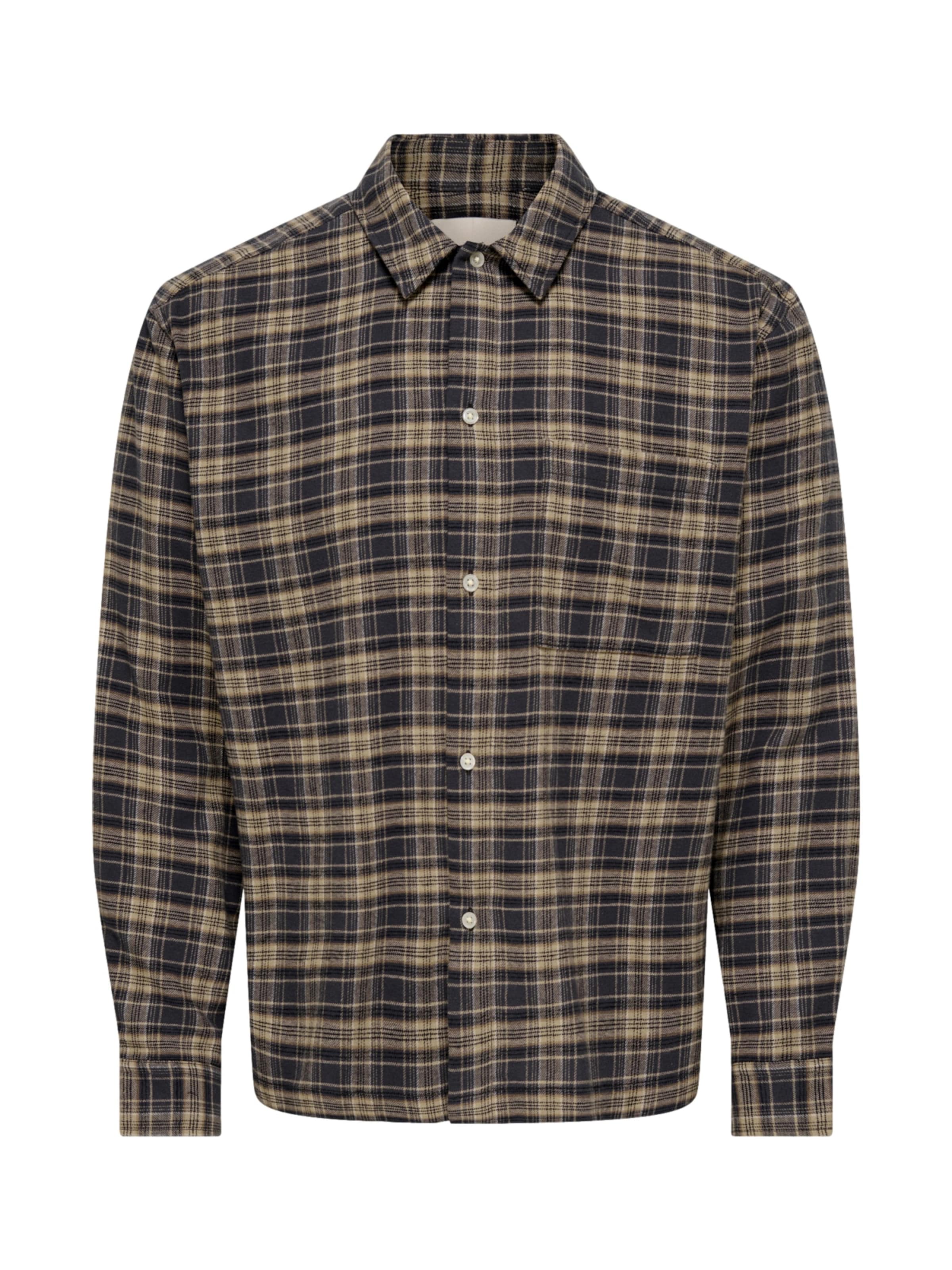 Comfort fit Camicia 'ONSHale' di Only & Sons in marrone: frontale
