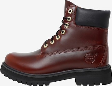 TIMBERLAND Schnürstiefel in Rot: Vorderseite