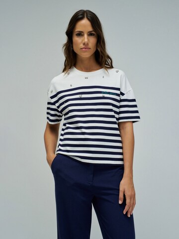 T-shirt Salsa Jeans en blanc : devant