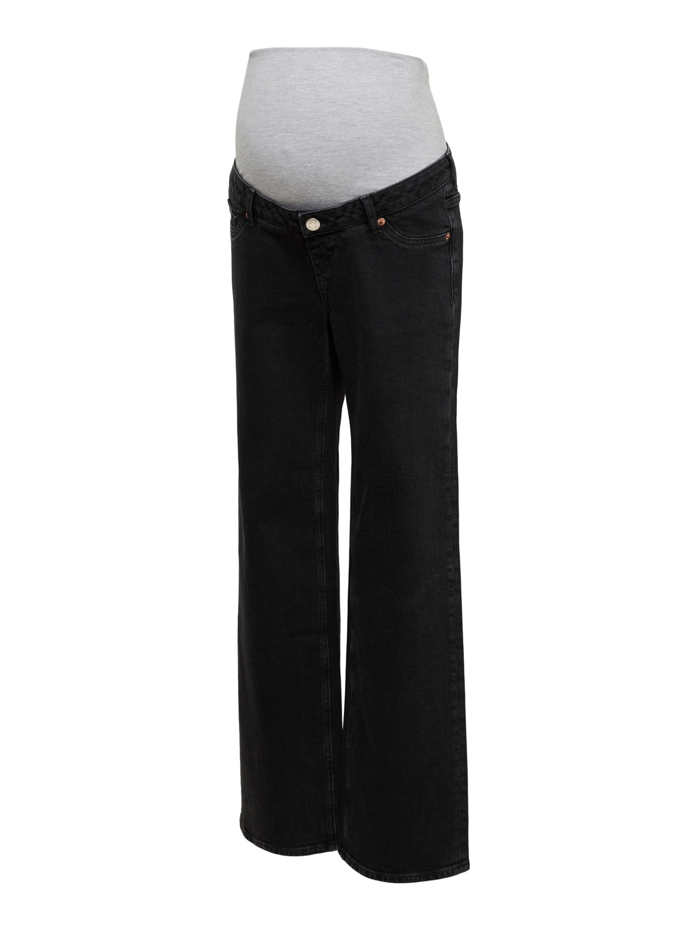 Vero Moda Maternity - Pierna ancha Vaquero en gris: frente