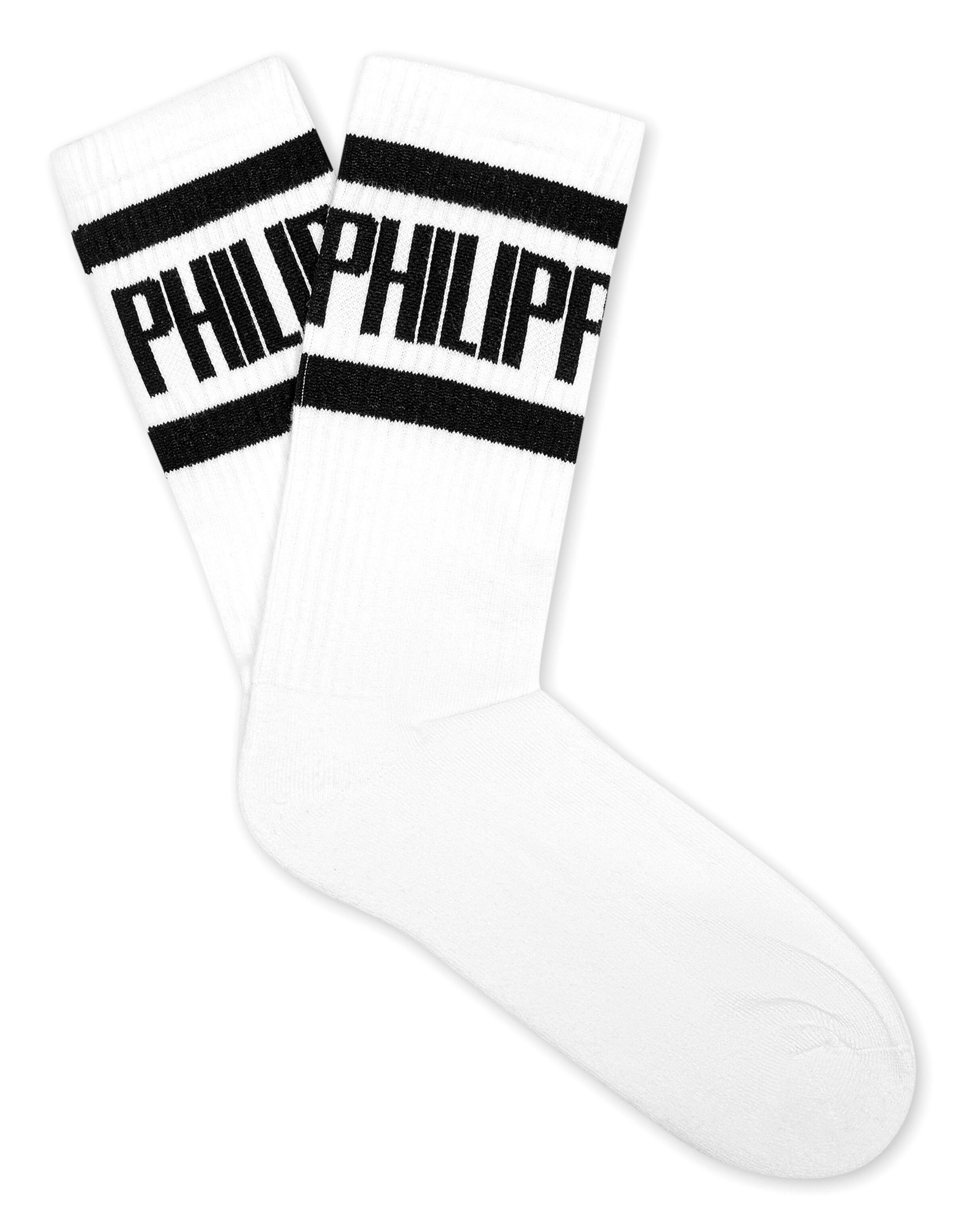 Chaussettes Philipp Plein en blanc