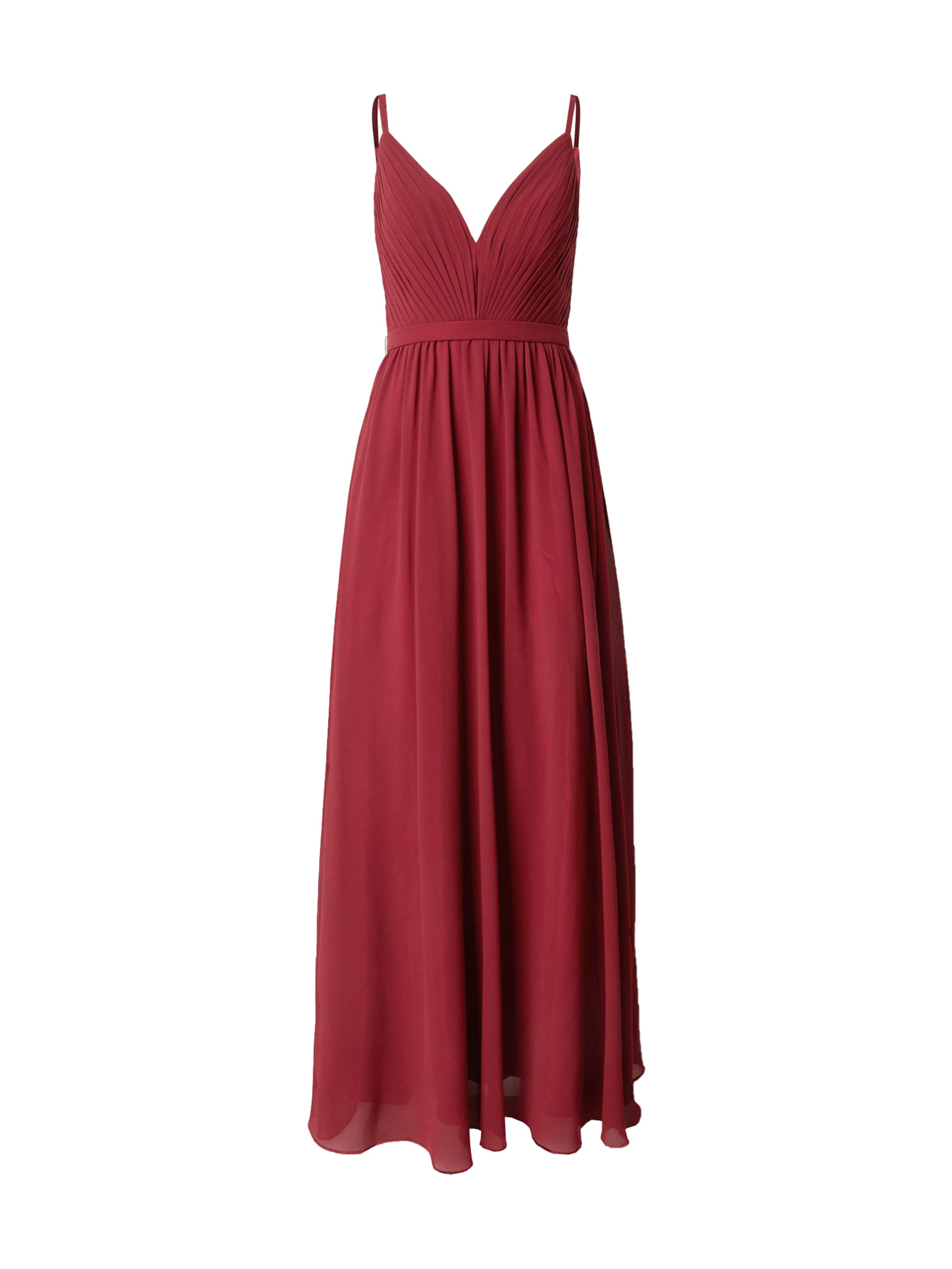 sarkans mascara Vakarkleita: no priekšpuses