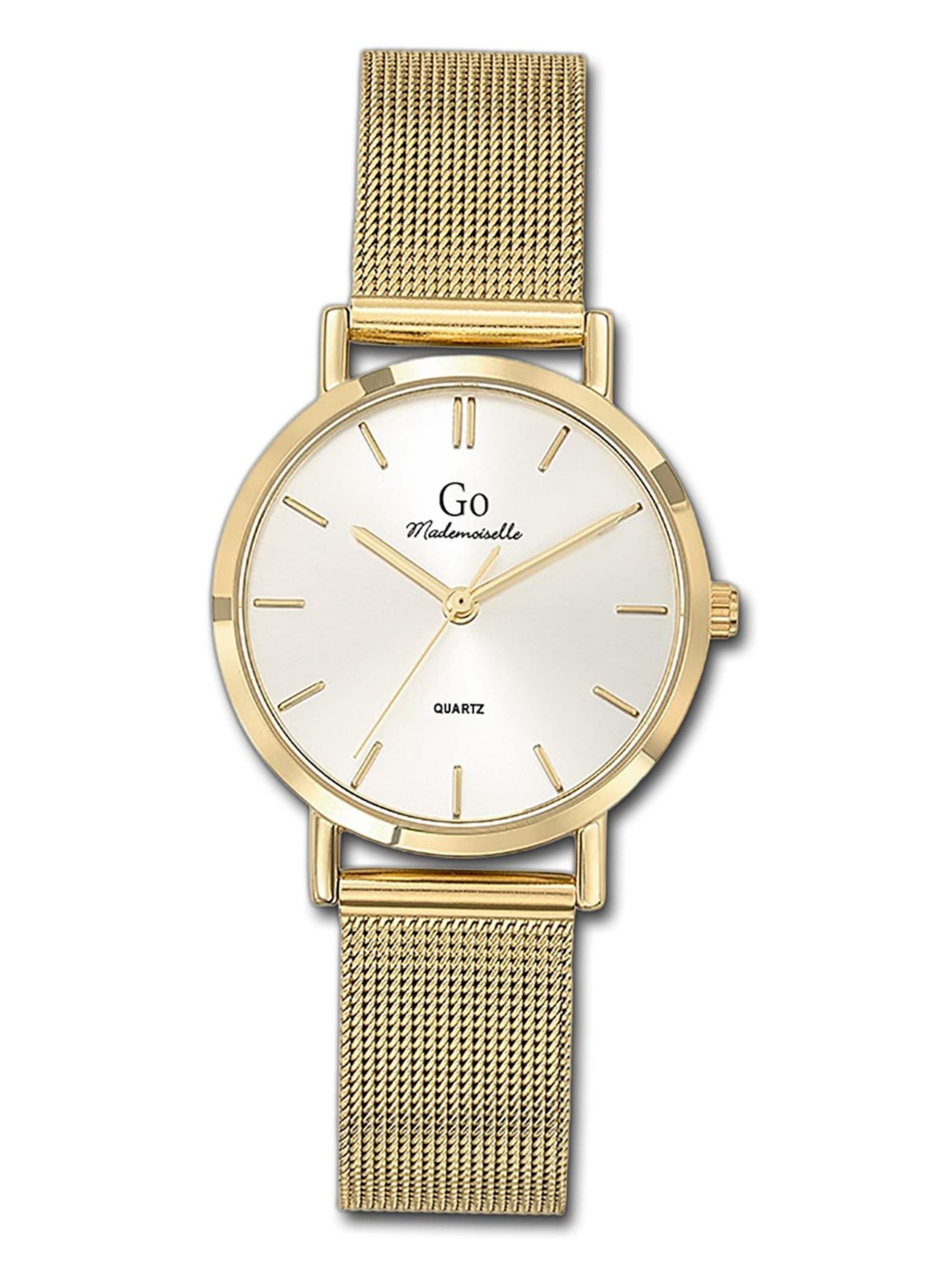 GO GirlOnly - Reloj analógico en oro: frente