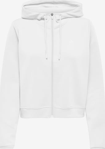 Veste de survêtement ONLY PLAY en blanc : devant