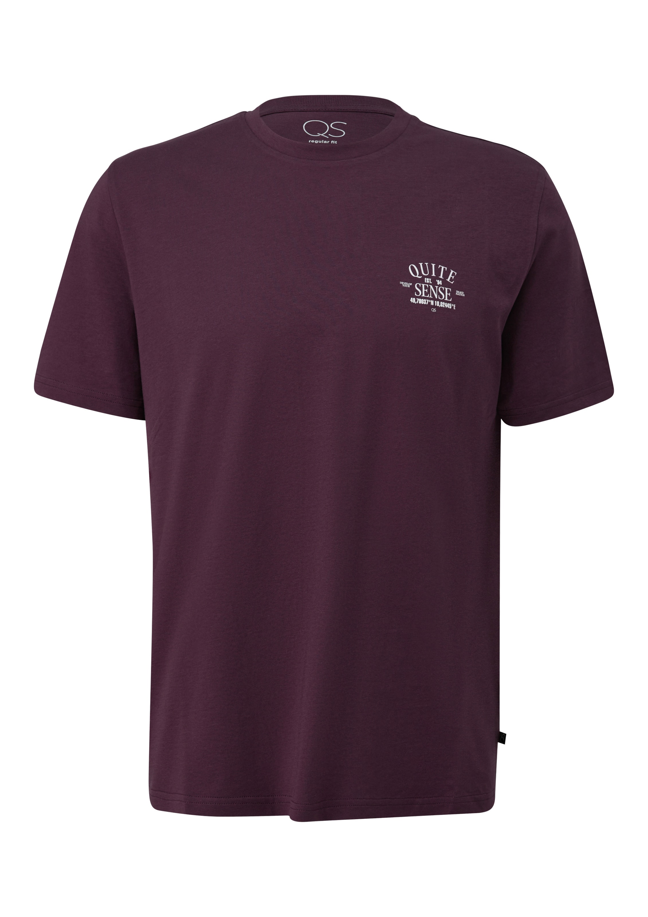 QS - Camisa em roxo: frente