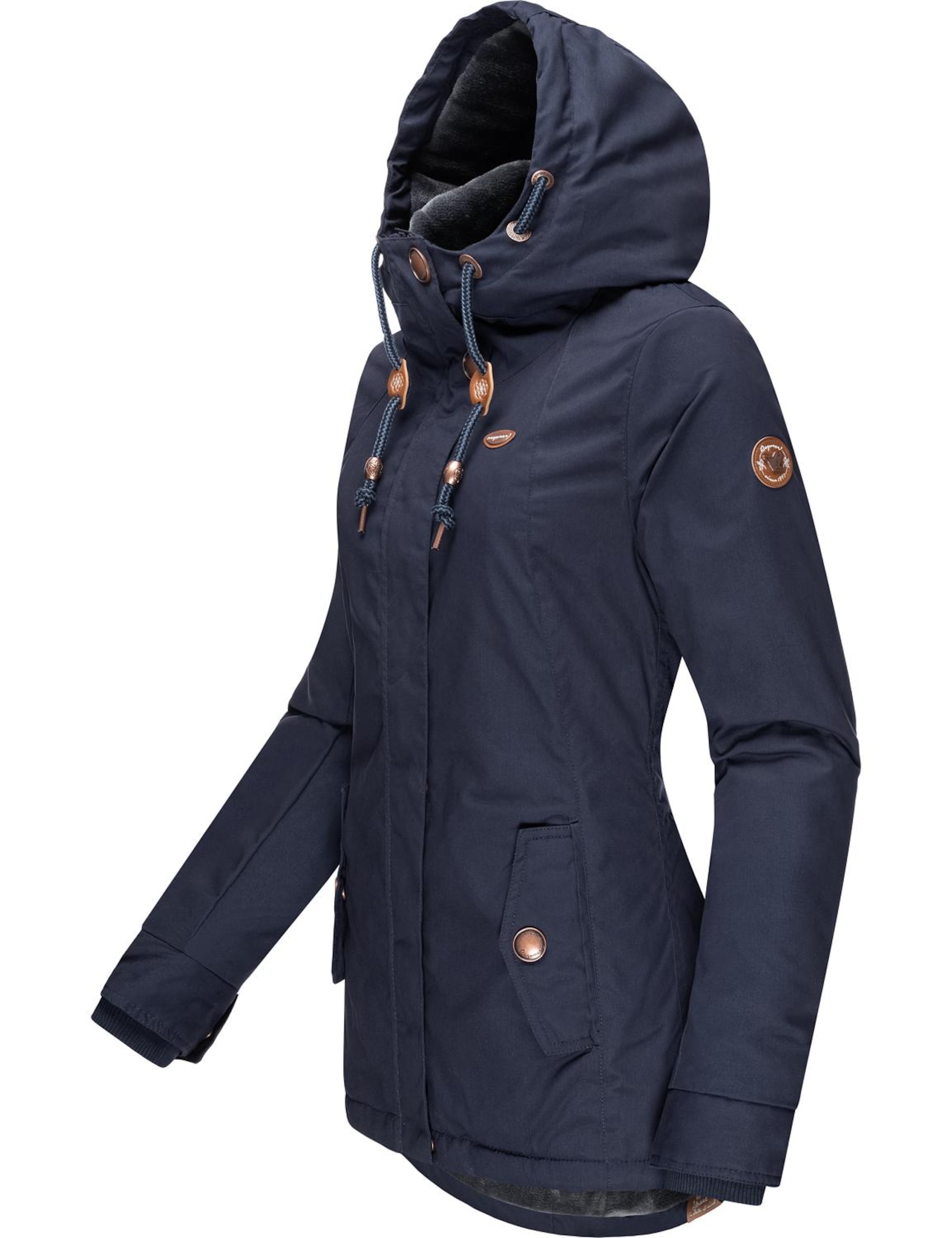 Frauen Große Größen Ragwear Winterjacke 'Monade' in Navy - UR60780 Frauen Große Größen Ragwear Winterjacke 'Monade' in Navy - UR60780