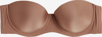 INTIMISSIMI Balconette Bra in Brown: front