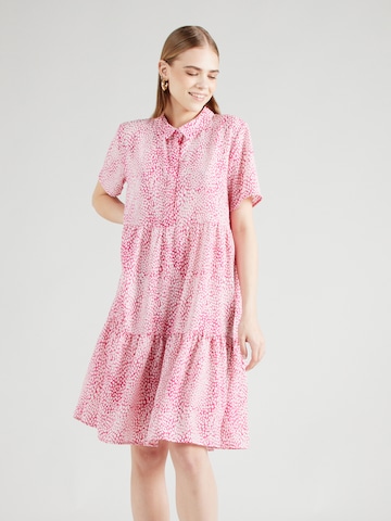 JDY Платье-рубашка 'PIPER' в Ярко-розовый: спереди