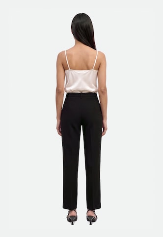 Vero Moda Petite Regular Trousers with creases 'VMTEXAS' in Black: back