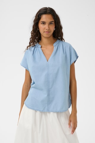 SOAKED IN LUXURY Blouse in Blauw: voorkant