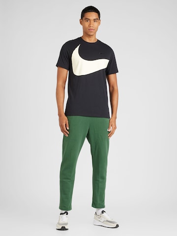 T-Shirt 'Big Swoosh' Nike Sportswear en noir