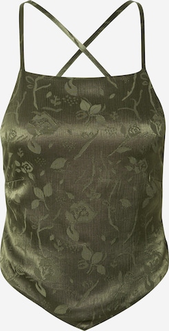 A LOT LESS Toppi 'Rachel' värissä vihreä: etupuoli