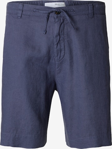 mėlyna SELECTED Laisvas Kelnės 'SLHMAGNUS': priekis