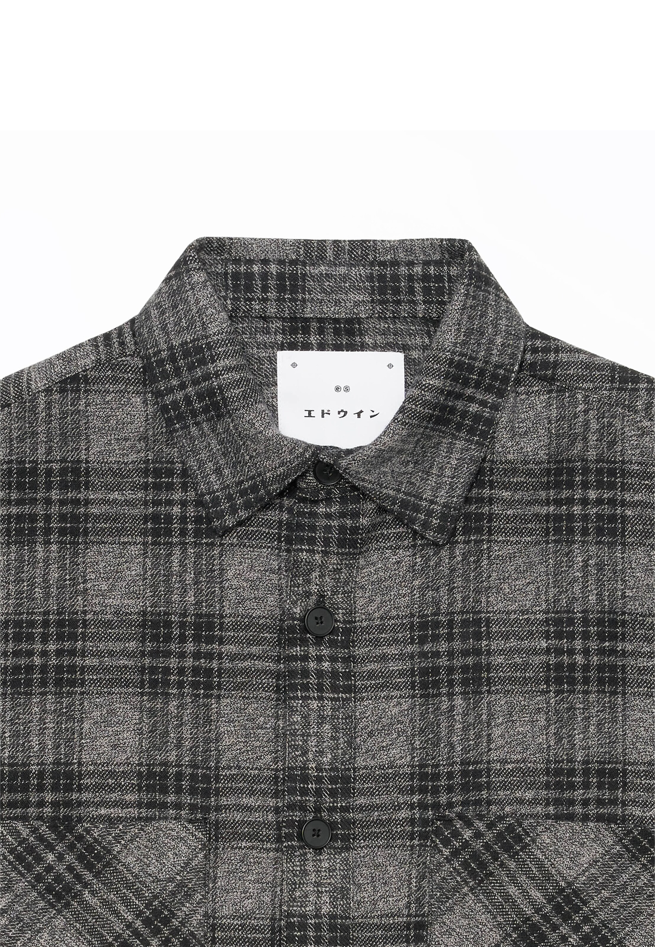 EDWIN - Comfort Fit Camisa 'Ace' em preto