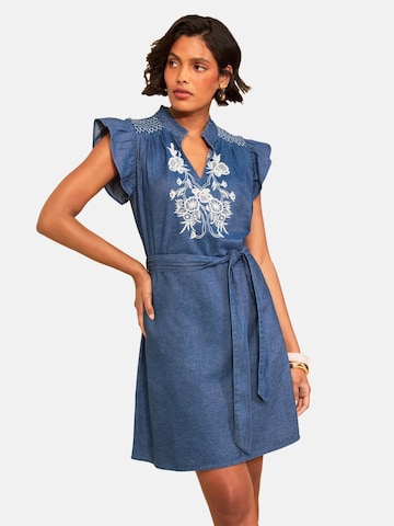 love & roses Kleid in Blau: Vorderseite