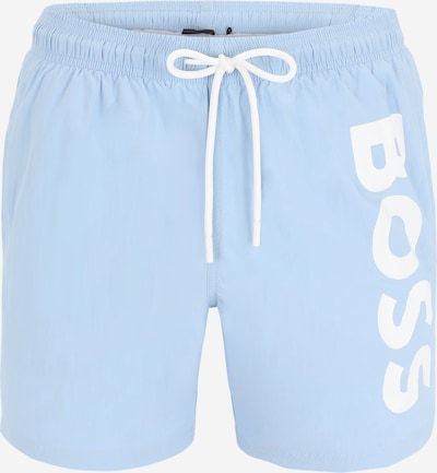 BOSS Black Shorts de bain 'Octopus' en bleu clair / blanc, Vue avec produit