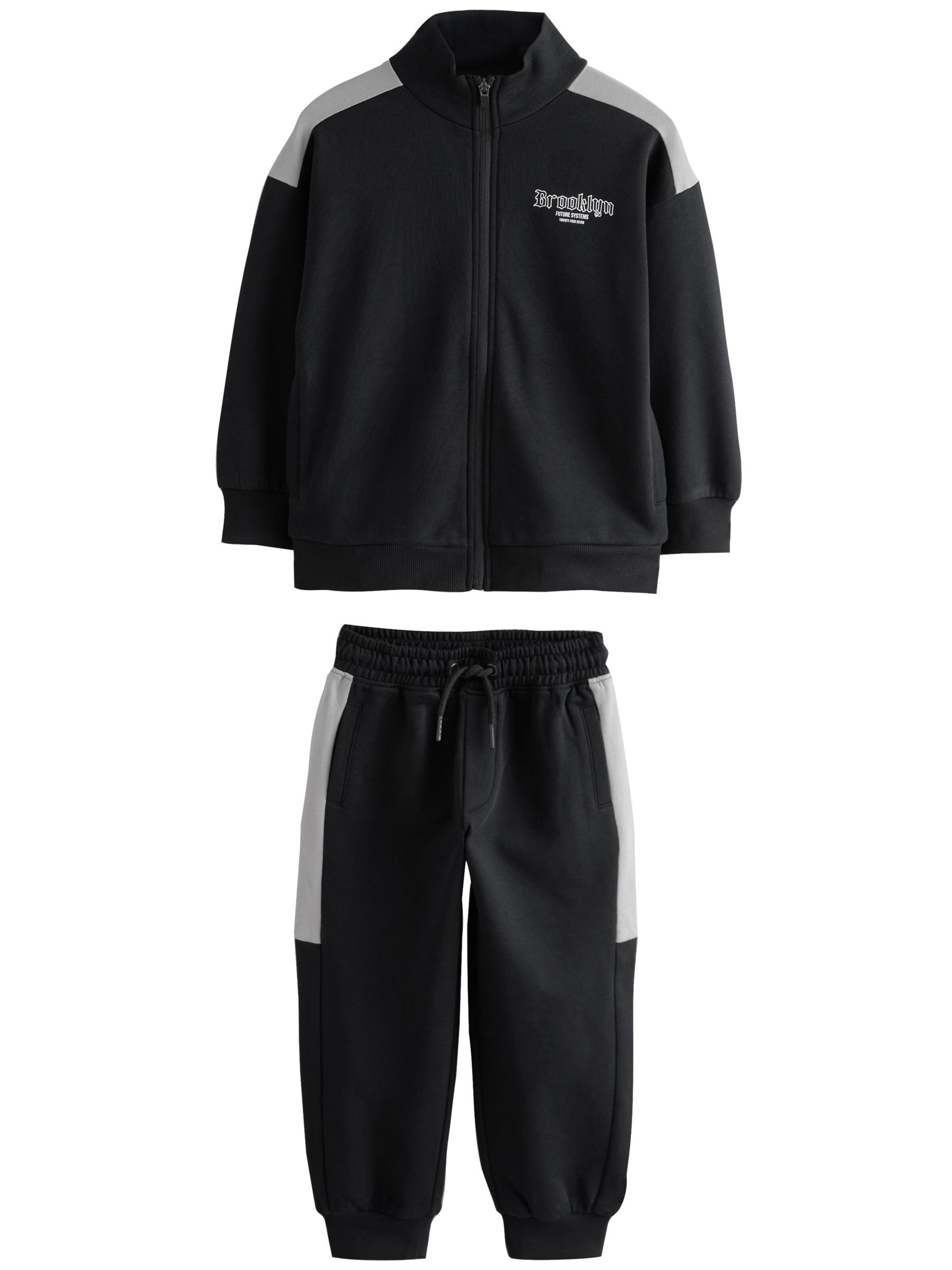 Survêtement Next en noir : devant