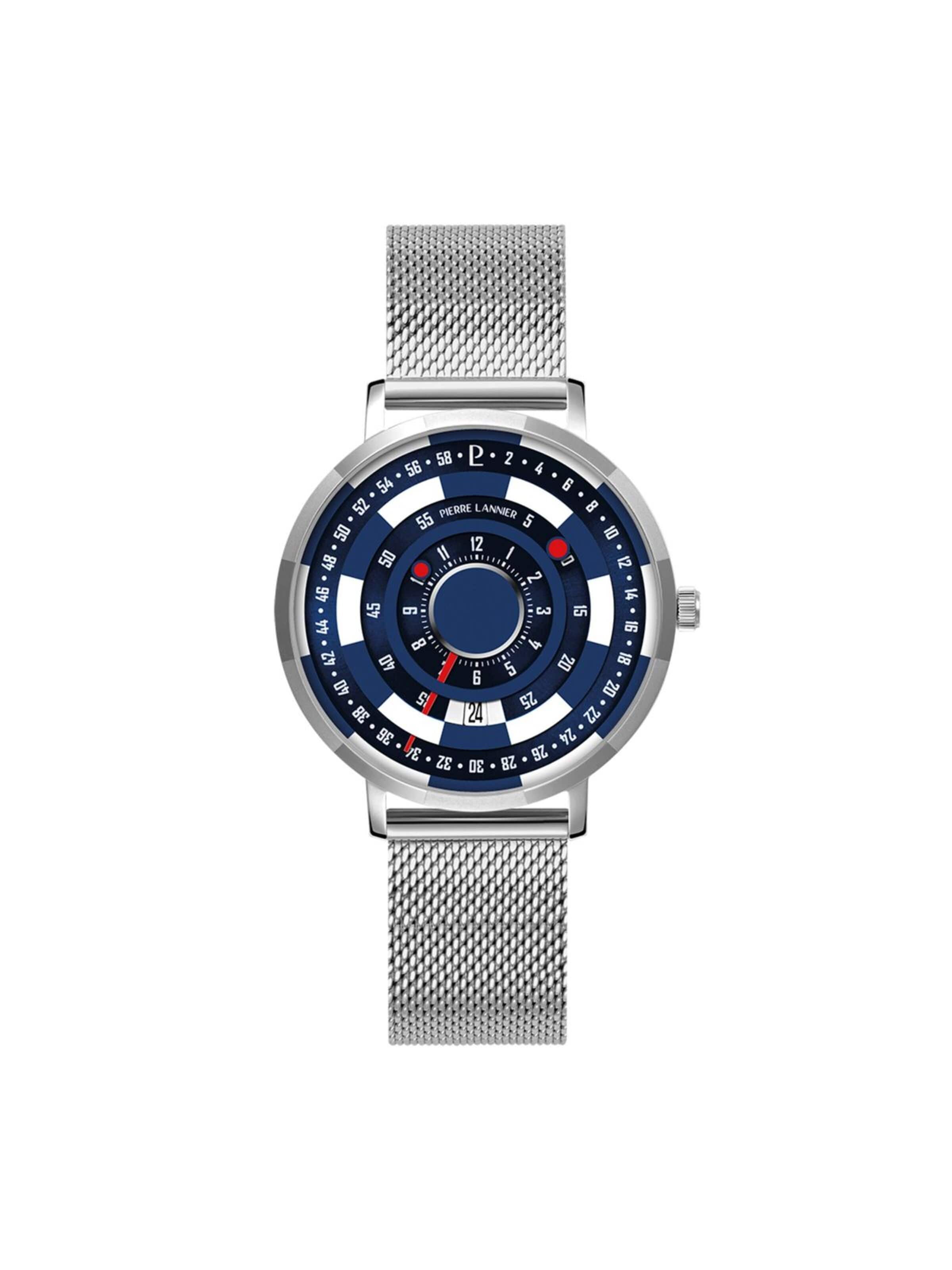 Montre à affichage analogique Pierre Lannier en bleu : devant