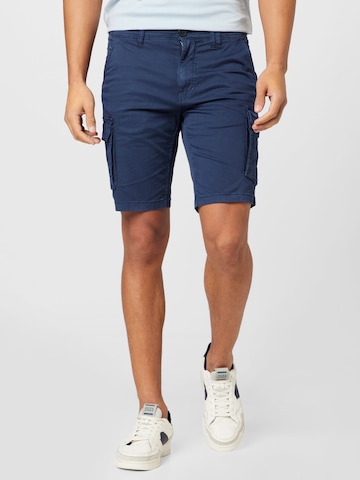 BLEND Regular Cargo Pants in Blue: front