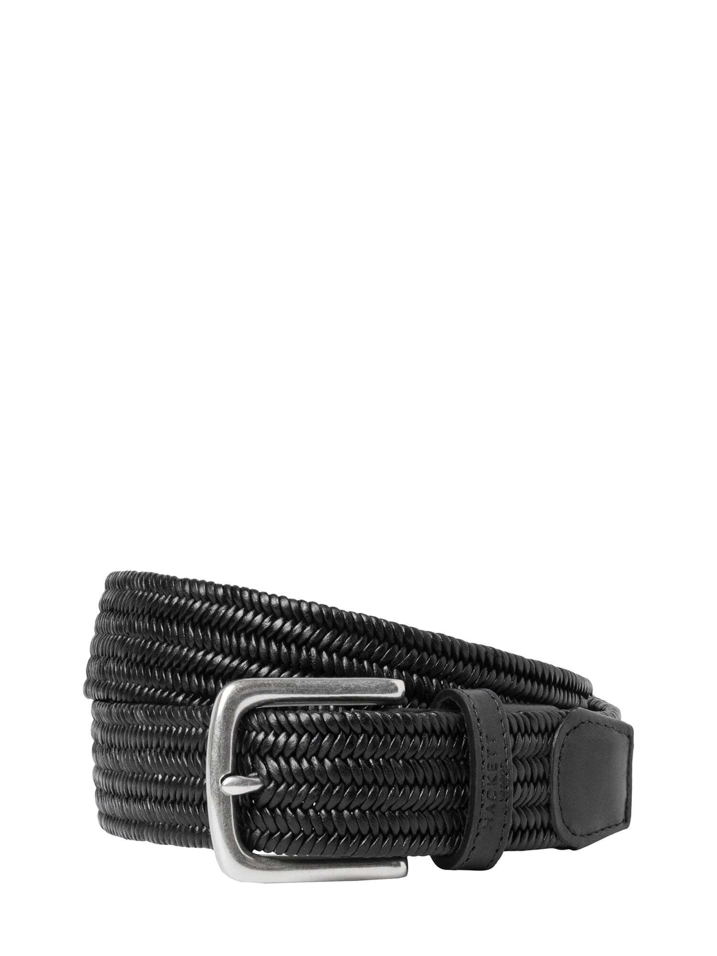 Hackett London Riem 'Tubulr' in Zwart: voorkant