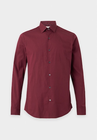 Calvin Klein Slim Fit Forretningsskjorte 'ESSENTIALS' i rød: forside