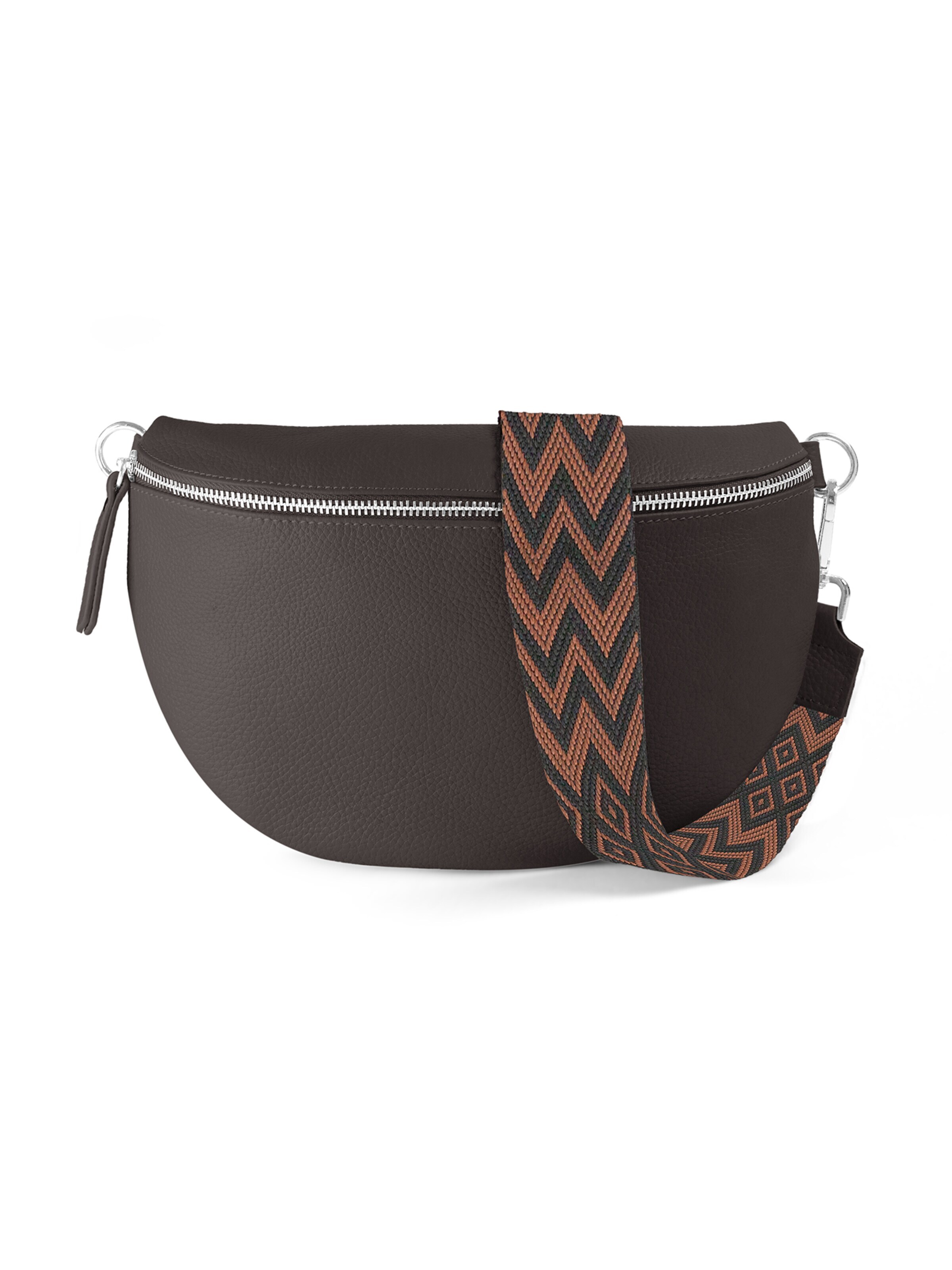 lePelou Gürteltasche 'THEA large'‌‌‌‌‌‌‌‌ in Braun: Vorderseite