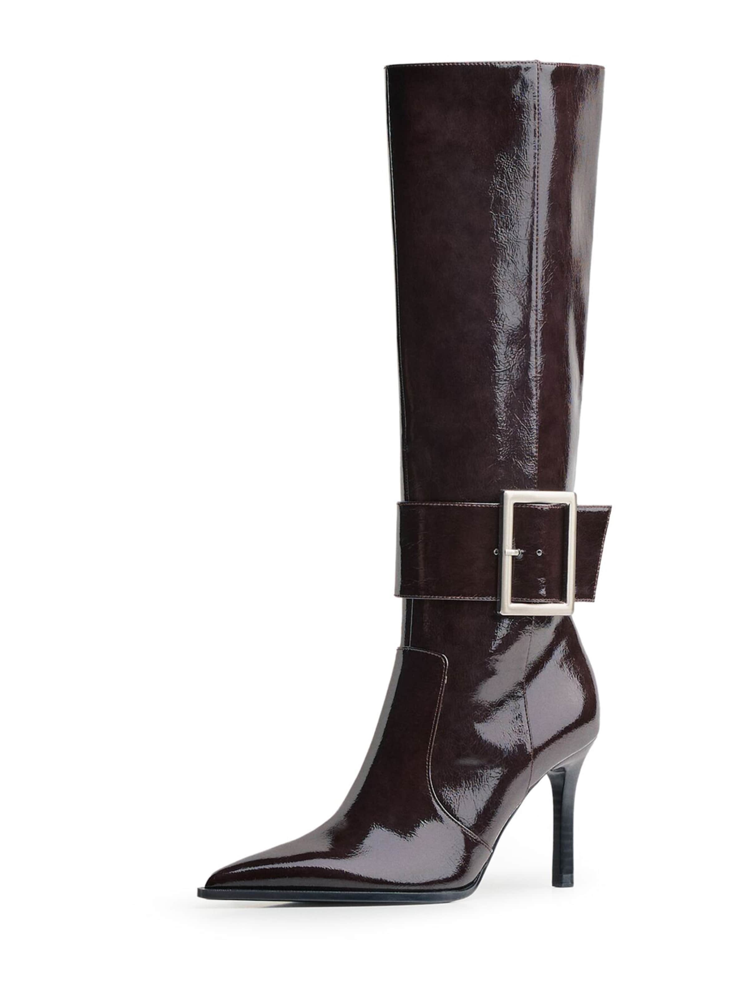 Bottes Bershka en marron : devant