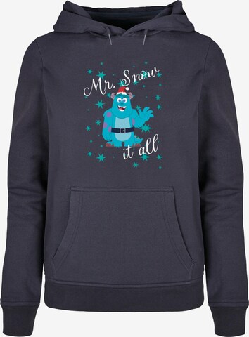 ABSOLUTE CULT Sweatshirt 'Disney 100 - Sully Mr Snow It' in Blauw: voorkant