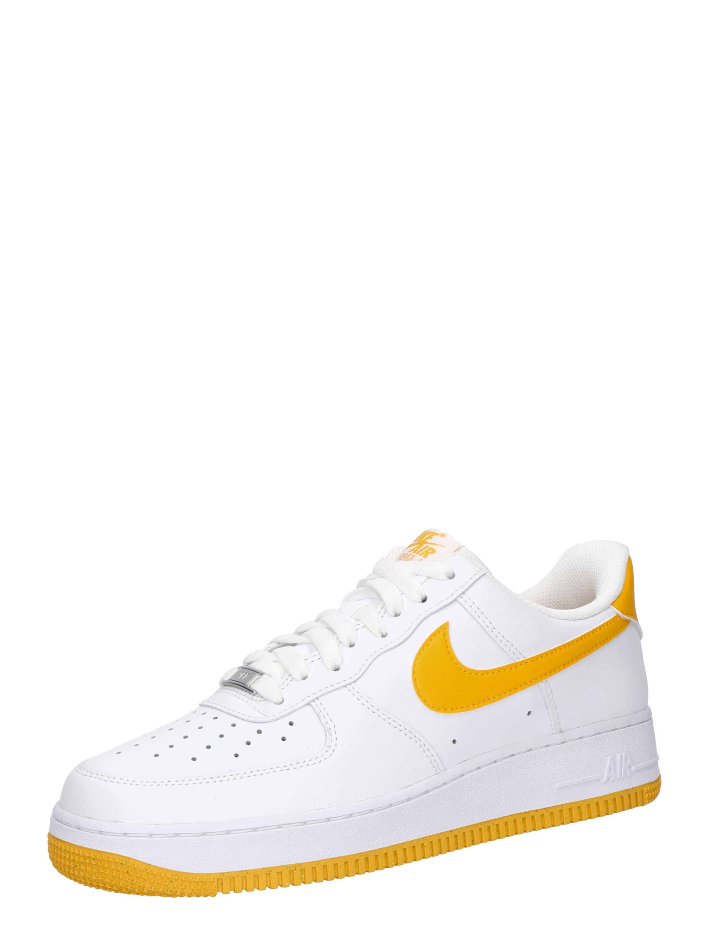 white & yellow air force 1 07 se trainers