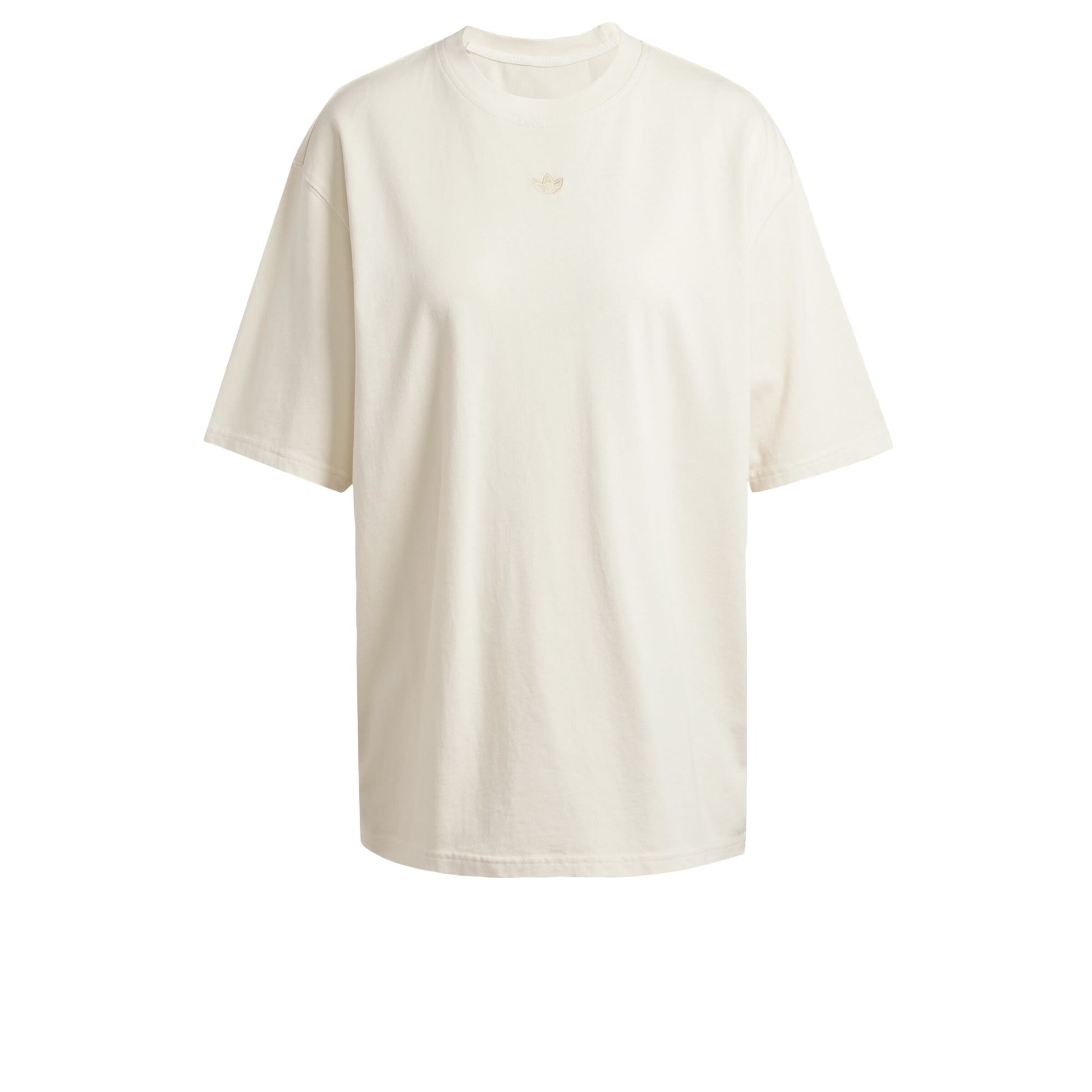 ADIDAS ORIGINALS - Camiseta talla grande en blanco: frente